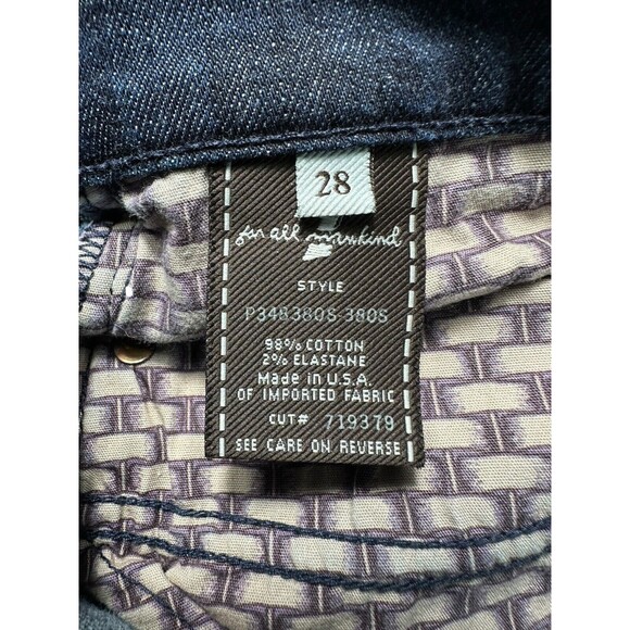 7 For All Mankind Women's Size 28 Dojo Cropped Jeans 7's Pockets Dark Wash #I8-5 - Picture 7 of 10